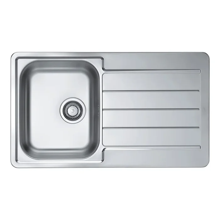 ALVEUS 1065560 – Fregadero de cocina LINE 86×50 cm acero mate/satén