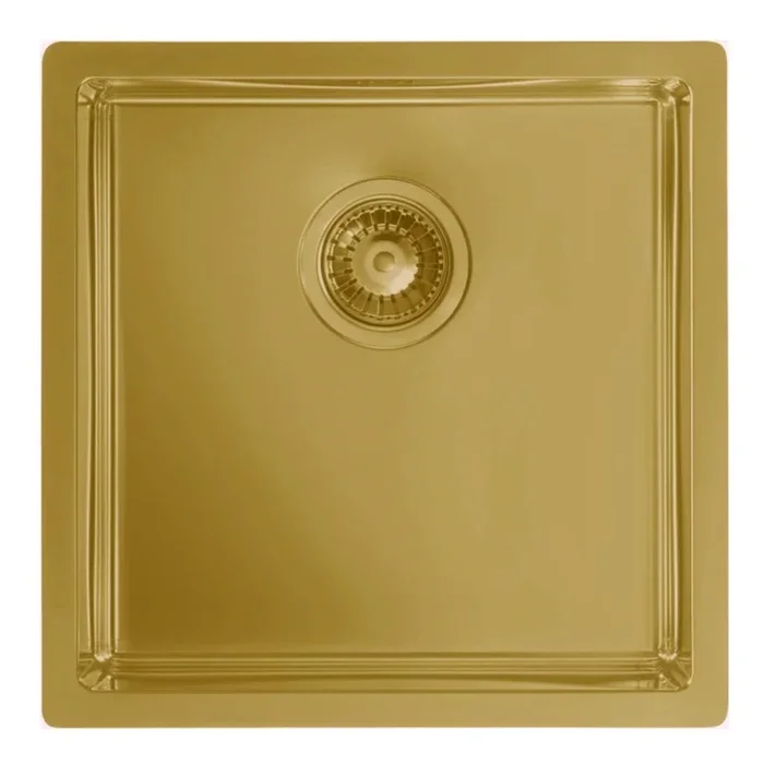 ALVEUS 1103381 – Fregadero de cocina QUADRIX 45×45 cm bronce monarca
