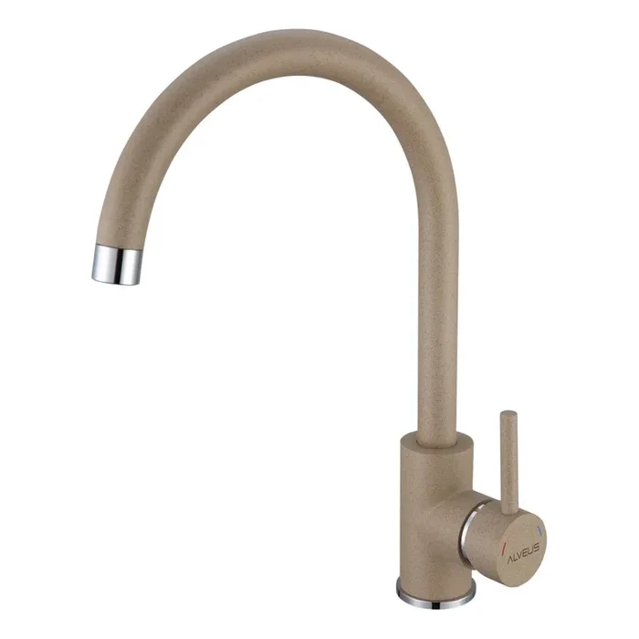 ALVEUS 1129036 – Grifo de fregadero ROXA 35,1 cm granito/beige