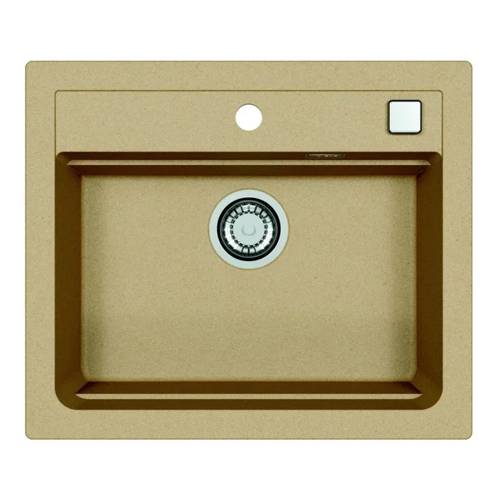 ALVEUS 1131994 – Fregadero de cocina ATROX 59×50 cm granito/beige