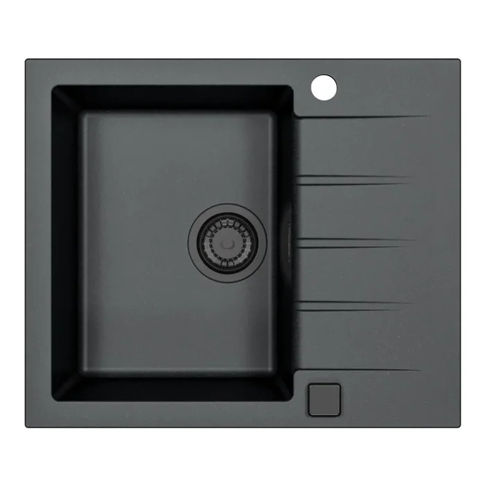 ALVEUS 1148158 – Fregadero de cocina CADIT 59×50 cm granito/negro