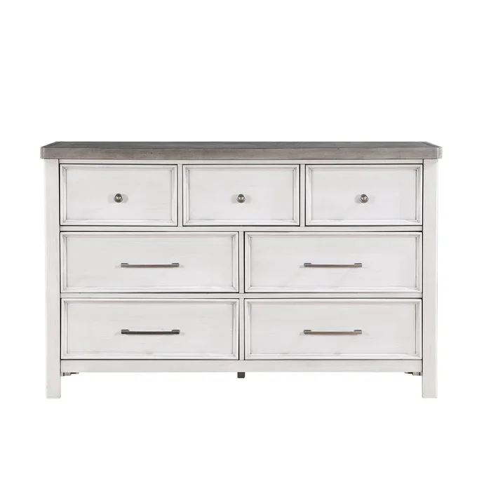Ambrose Antique White/Gray Dresser