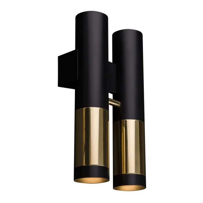 Amplex – Aplique 2xGU10/15W/230V negro