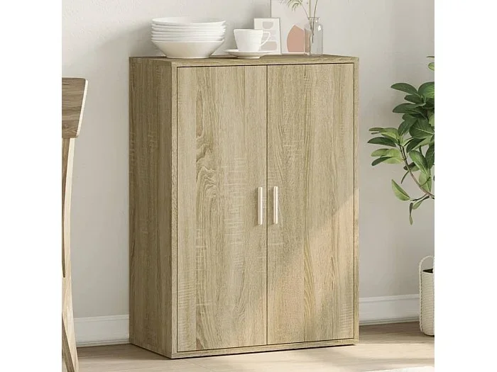 Aparador de madera de ingeniería roble Sonoma 60x31x84 cm