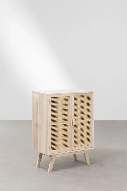 Aparador en Madera con 2 Puertas en Madera Ralik Design Madera Natural – SKLUM