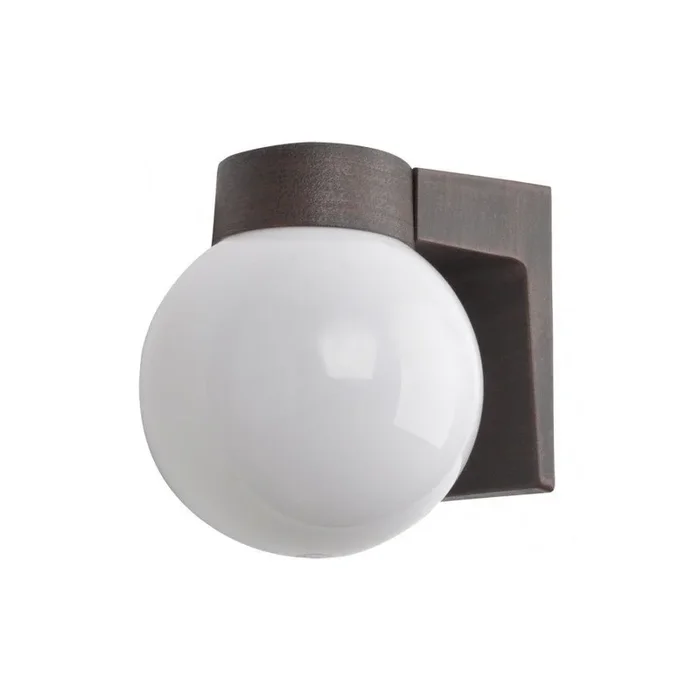 aplique de exterior metal color marron serie procyon 18cm