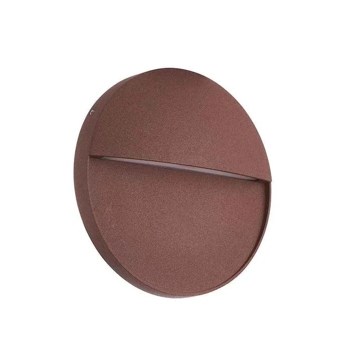 aplique de exterior policarbonato color marron serie baker 16cm
