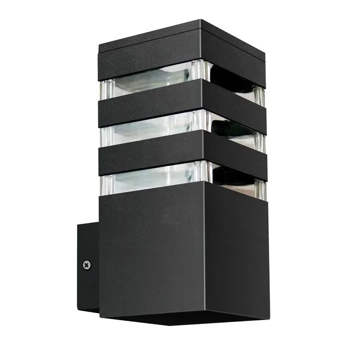Aplique de exterior TEKSAS 1xE27/12W/230V IP44 antracita
