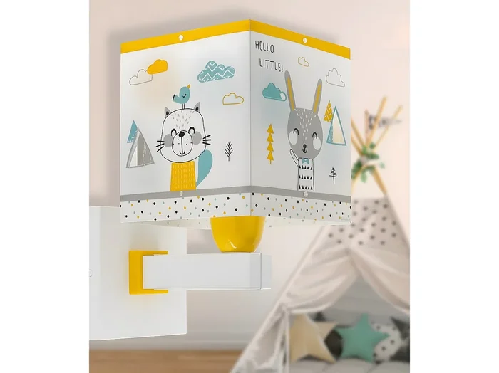 Aplique de pared infantil Hello Little animales bosque DALBER