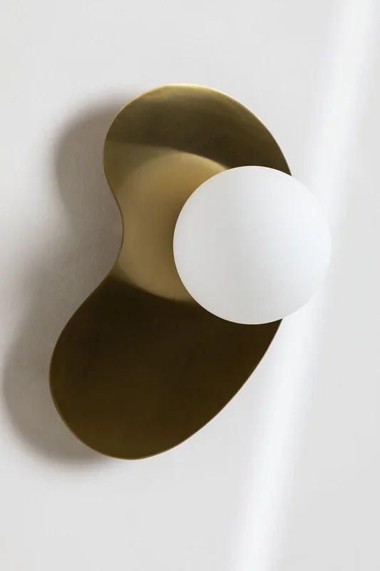 Aplique de Pared Metalizado Travis Dorado – SKLUM