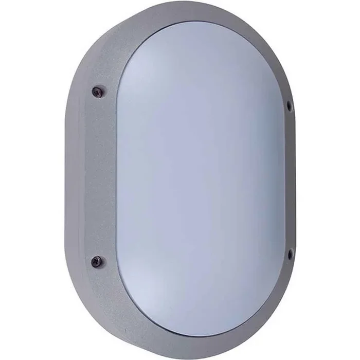 aplique exterior metal color gris serie amazonas 18.5cm