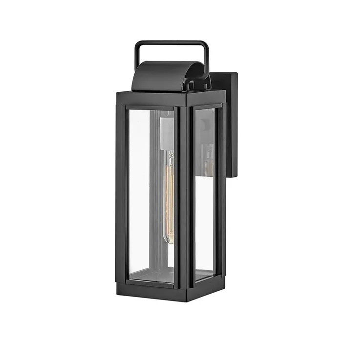 Aplique exterior Sag Harbour, 1 luz negro
