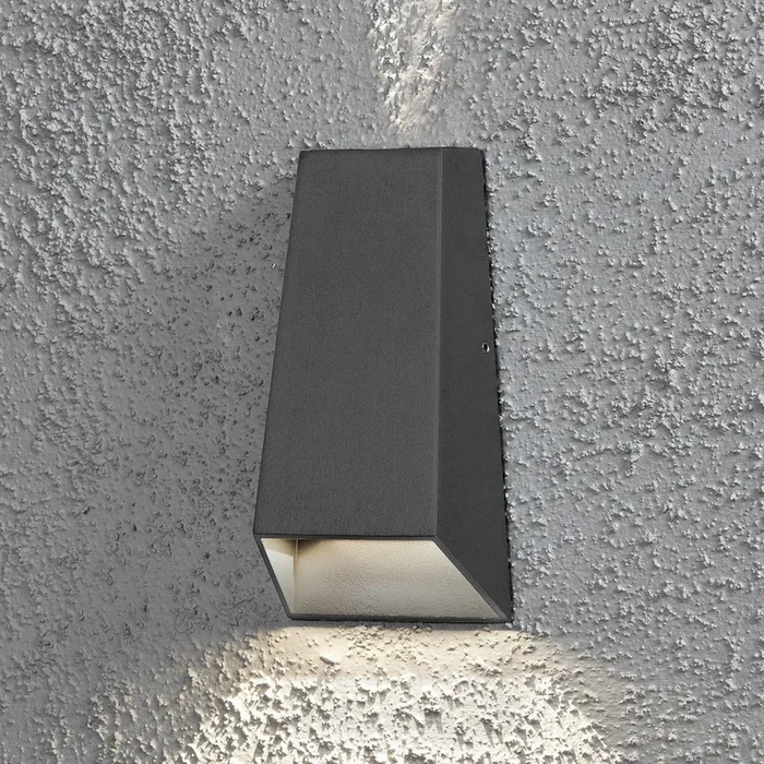 Aplique LED de exterior Imola cono de luz doble