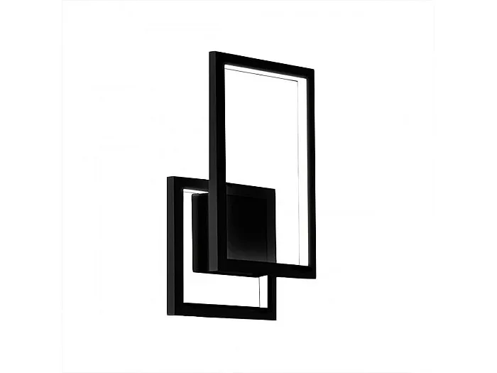 Aplique LED de pared en forma de cruz Negro 6598 N CT PERENZ