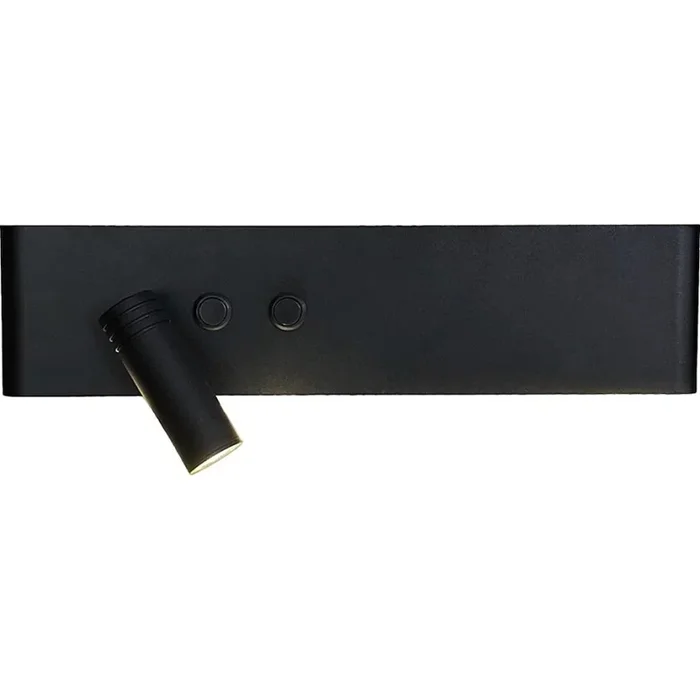 Aplique LED de pared RESORT LED/10W/230V + LED/3W, negro, izquierdo