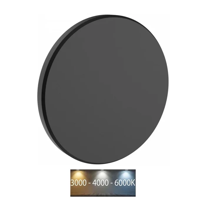 Aplique LED para exterior PIATTA LED/18W/230V 3000/4000/6000K diá. 25 cm IP44 negro