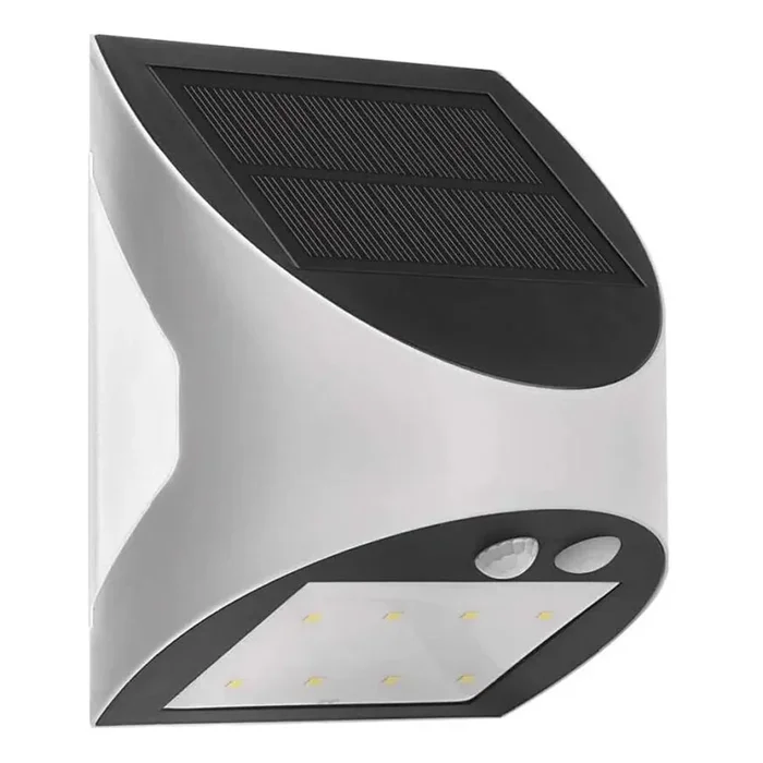 Aplique LED solar con sensor LUMI LED/3,7W 1200mAh IP54 blanco