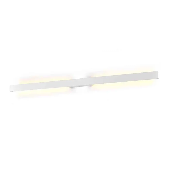 apliques exterior aluminio color blanco serie lotus 144cm