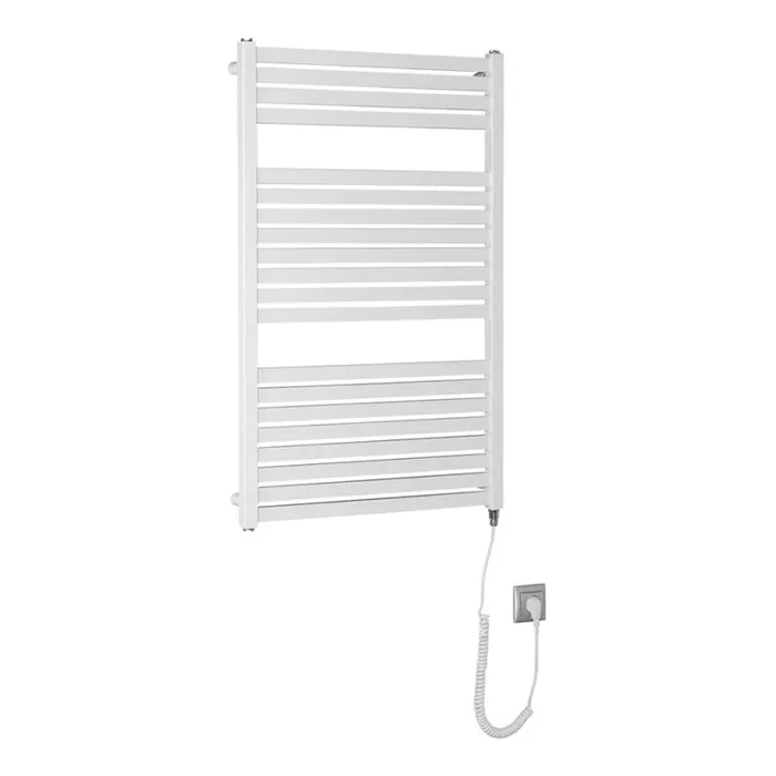 Aqualine – Radiador eléctrico de baño TONDI-E 400W/230V 97 cm blanco recto