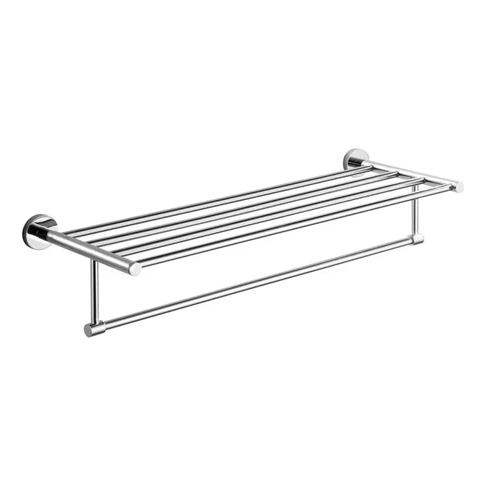 Aqualine – Toallero de pared SAMBA 21×62,5 cm cromo brillante