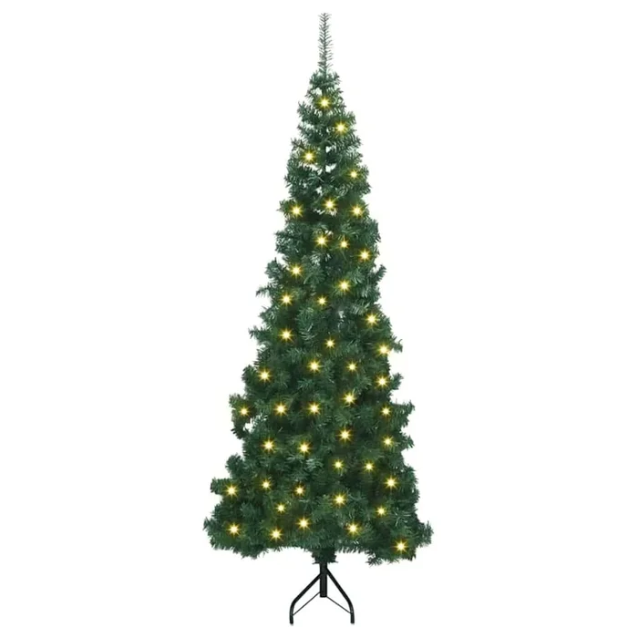 Árbol de Navidad – Árbol navideño Artificial de Esquina Verde 240 cm PVC y Metal
