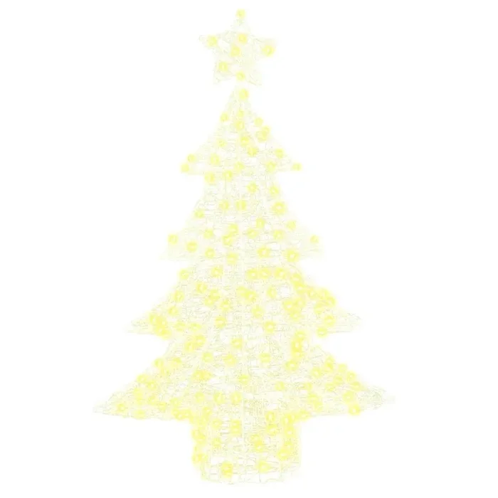 Árbol de Navidad – Árbol navideño con 100 LED cálido 120 cm Acrílico