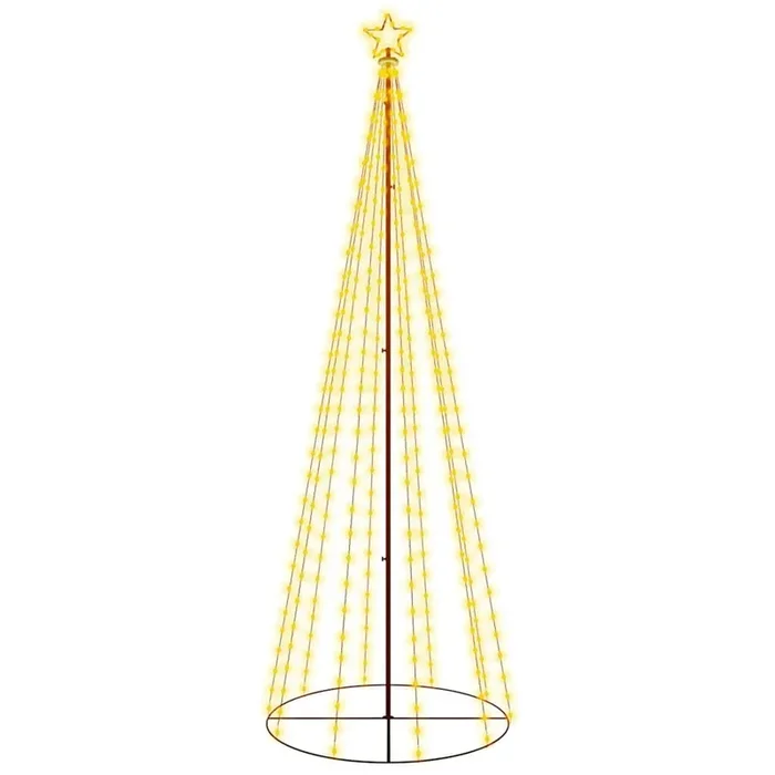 Árbol de Navidad – Árbol navideño cónico 310 LED blanco cálido 100×300 cm