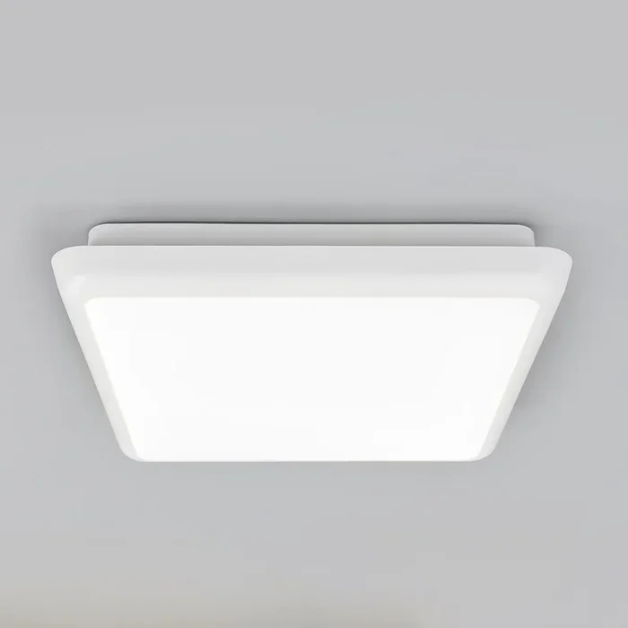 Arcchio plafón LED Augustin, 25 x 25 cm, blanco, IP54