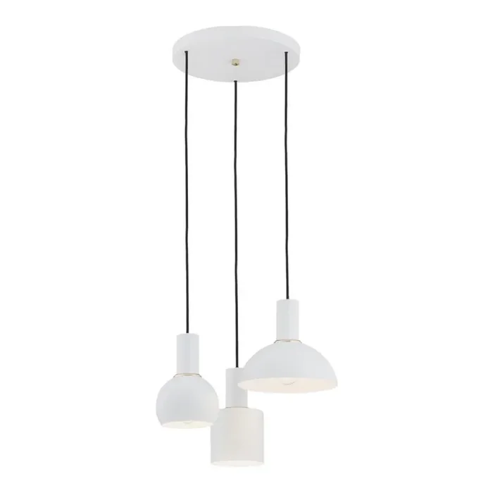 Argon 1468 – Lámpara colgante SINES 3xE27/15W/230V blanco