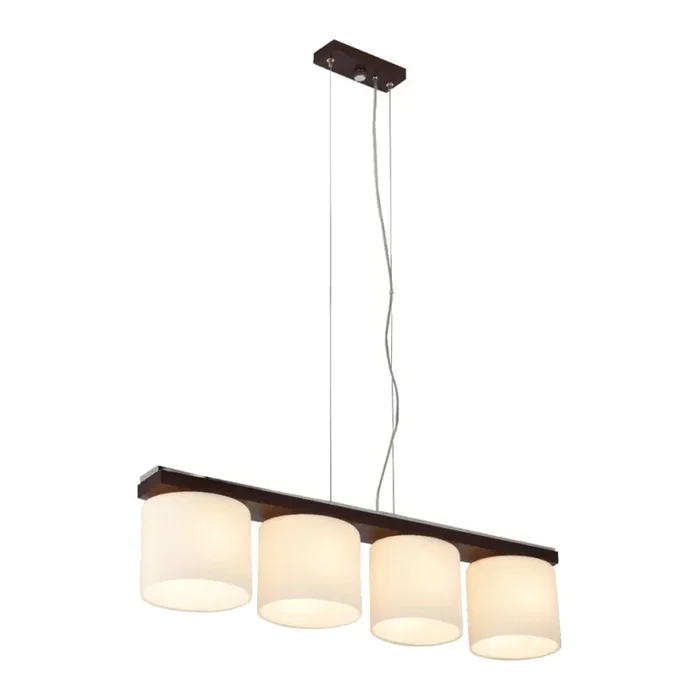Argon 1550 – Lámpara colgante CARLO 4xE27/60W/230V marrón