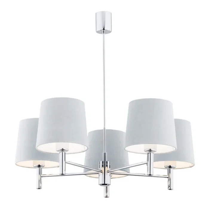 Argon 2076 – Lámpara colgante BOLZANO 5xE27/15W/230V azul
