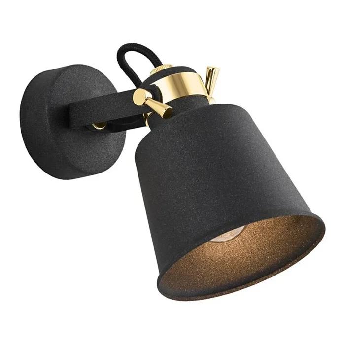 Argon 4161 – Foco de pared KONGO 1xE27/15W/230V negro