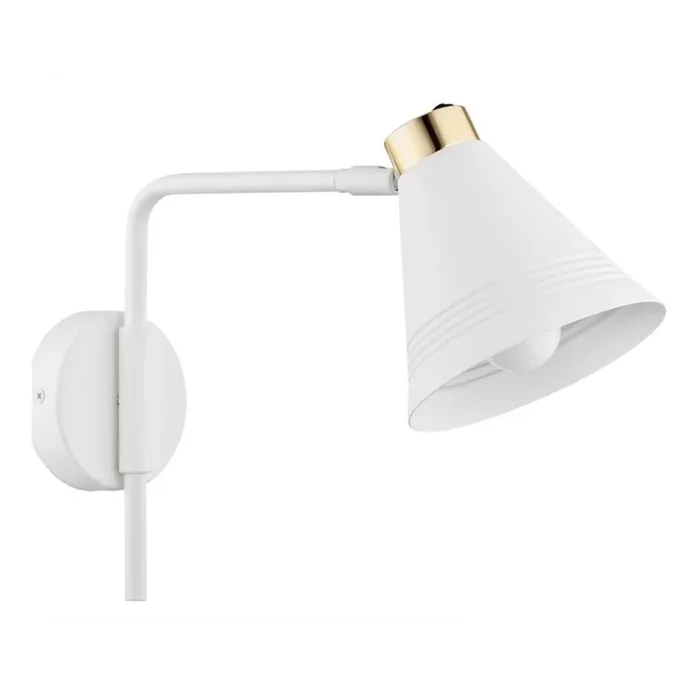 Argon 8006 – Aplique AVALONE 1xE27/15W/230V 34 cm blanco/dorado