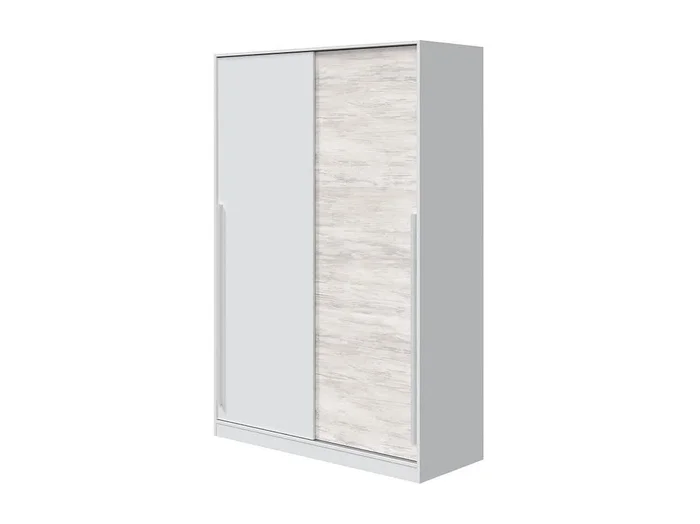 Armario 2 puertas correderas aglomerado blanco 200x120x50cm