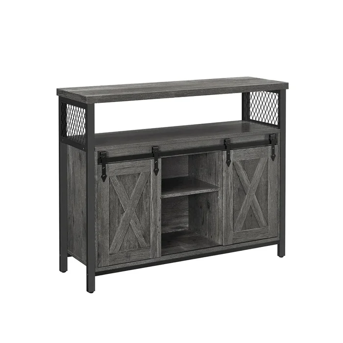 Armario de Cocina con 2 Puertas Correderas-VASAGLE