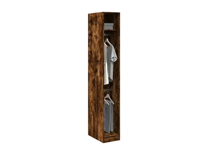 Armario roble ahumado 30x50x200 cm madera contrachapada