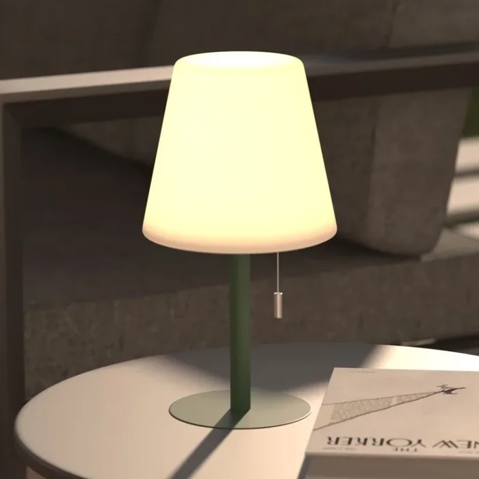 Atmosphera – Lámpara de mesa exterior LED RGBW recargable ZACK LED/3,7V 1200 mAh IP44 verde