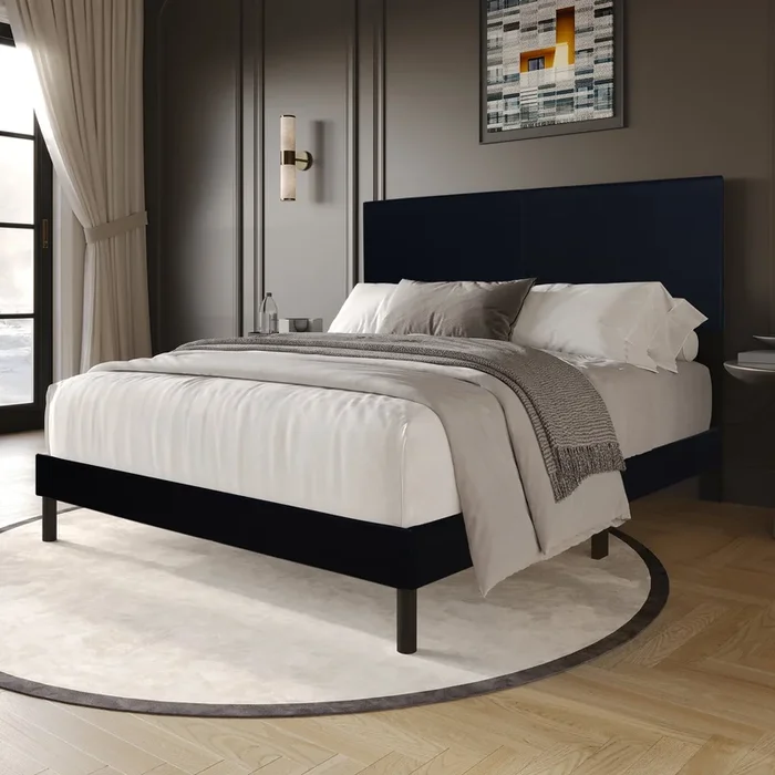 Aurora Black Twin Platform Bed