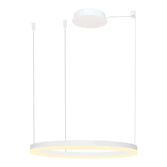 Azzardo AZ4959 – Lámpara de araña LED regulable sobre cable HALO LED/56W/230V Ø 80 cm blanco