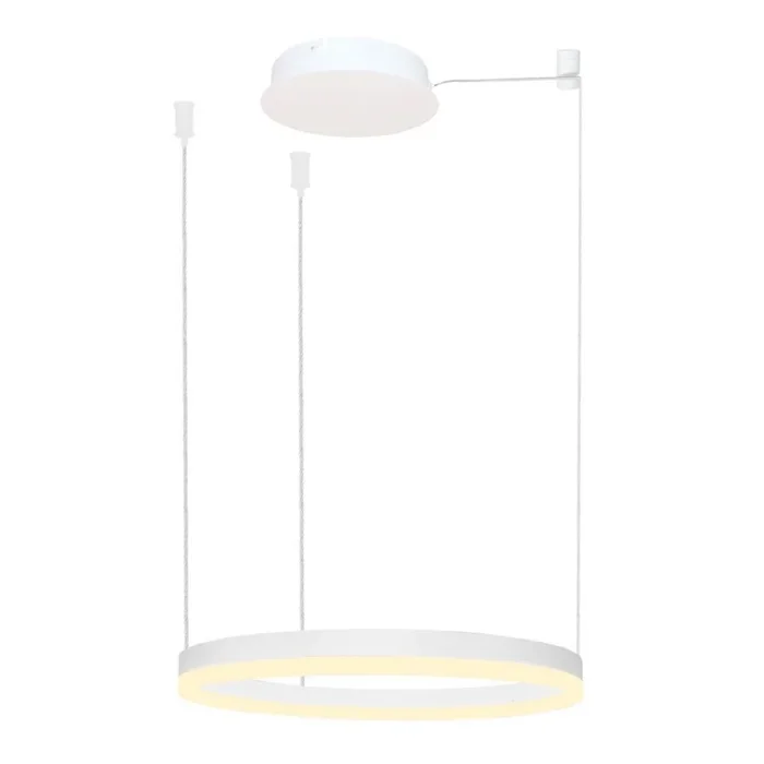 Azzardo AZ4967 – Lámpara de araña LED regulable HALO LED/47W/230V diá. 60 cm blanco