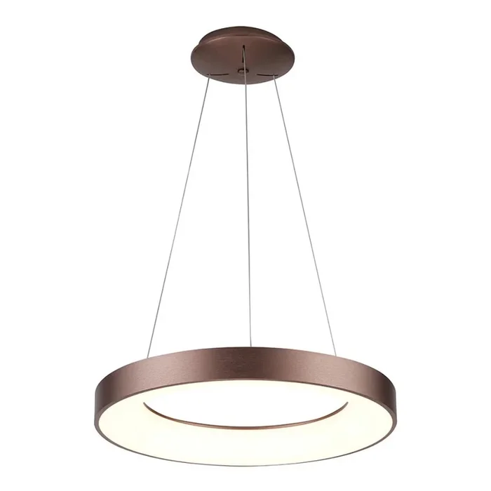 Azzardo AZ4998 – Lámpara LED colgante SANTANA LED/30W/230V marrón