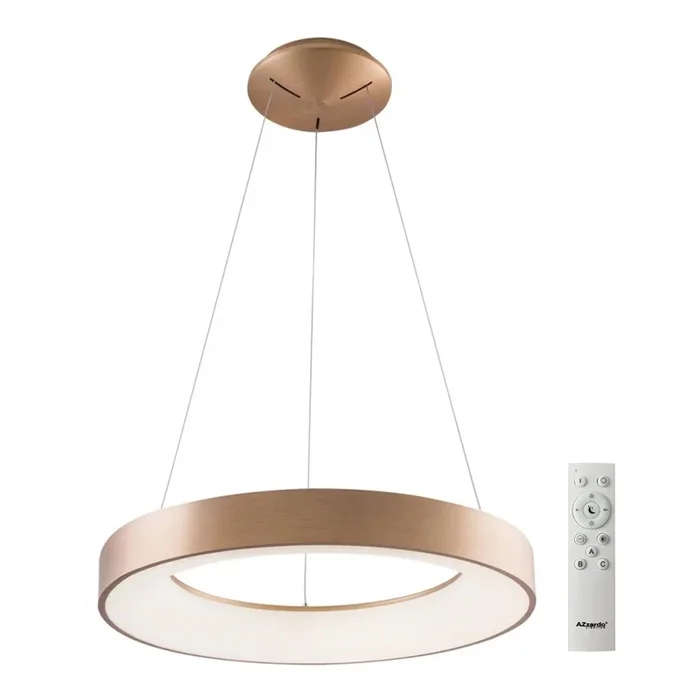 Azzardo AZ5009 – Lámpara de araña LED regulable SANTANA LED/50W/230V dorado + control remoto