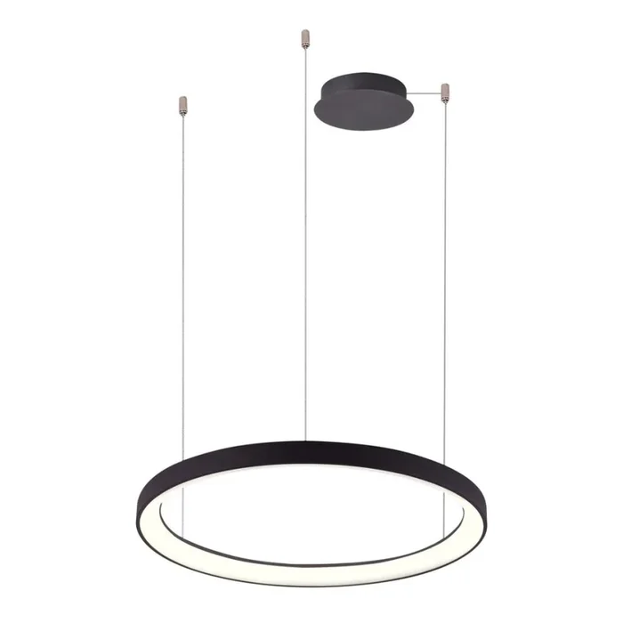 Azzardo AZ5019 – Lámpara de araña LED regulable AGNES LED/48W/230V diá. 58 cm negro