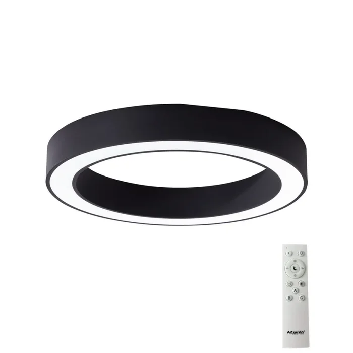 Azzardo AZ5032 – Plafón LED regulable MARCO LED/50W/230V negro + control remoto