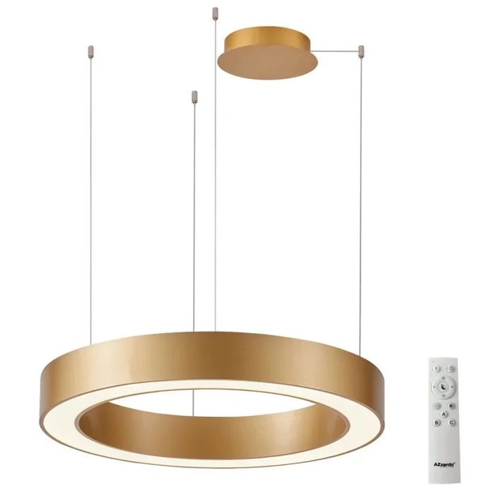 Azzardo AZ5051 – Lámpara de araña LED regulable MARCO LED/80W/230V dorado + control remoto