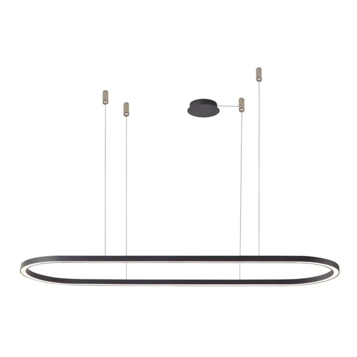 Azzardo AZ5055 – Lámpara de araña LED regulable ELENA LED/50W/230V 120 cm negro