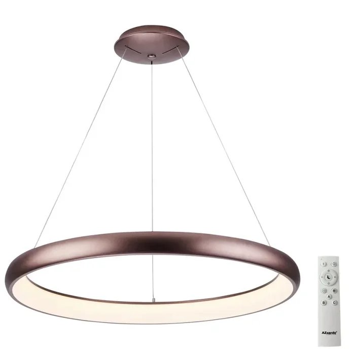 Azzardo AZ5062 – Lámpara de araña LED regulable ANTONIO LED/50W/230V marrón + control remoto