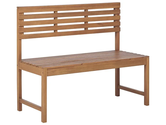 Banco de jardín TREIA 110 cm Madera de acacia Marrón