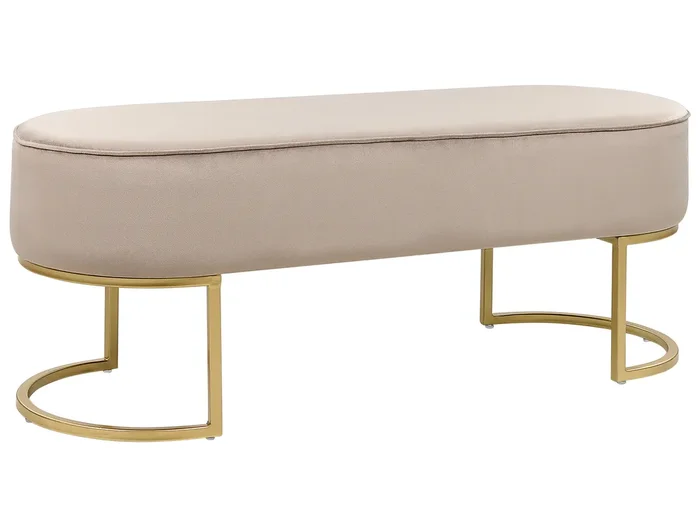 Banco MILRY Terciopelo Beige
