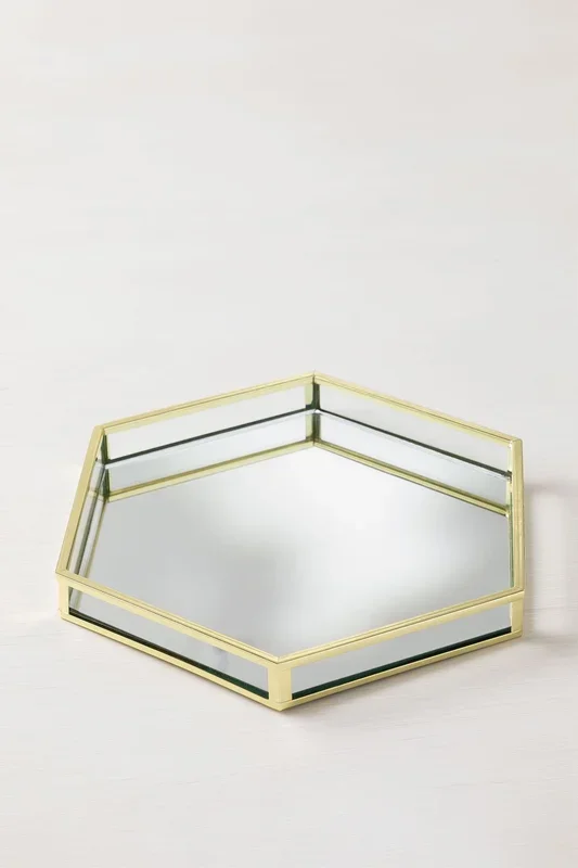 Bandeja Decorativa de Cristal Amur Oro – SKLUM